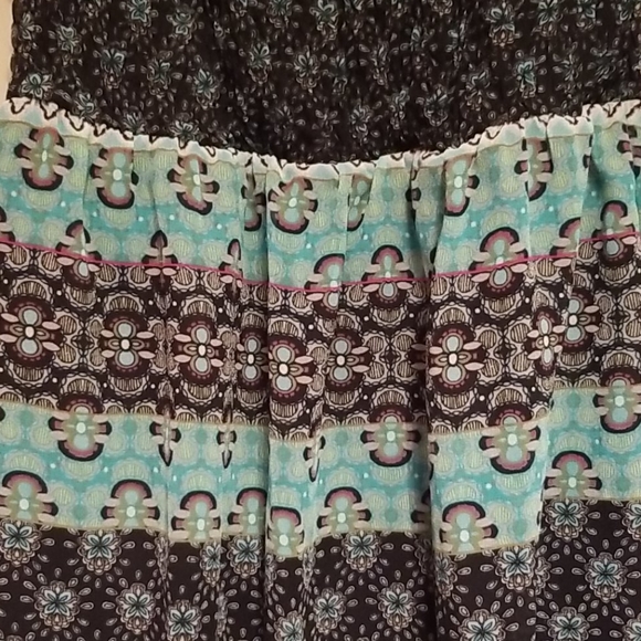 Boho summer print off shoulder top - Picture 3 of 6